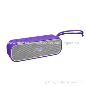Bluetooth/Water-resistant Speaker, NFC, Handsfree, 1,500mAh Battery, 6W Output